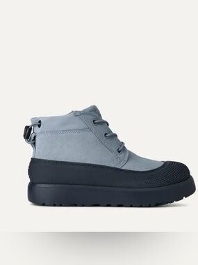 UGG unisex Light blue Suede and navy Waterproof Boots